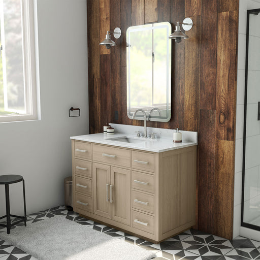 DreamLine VFDX482234SWMLK Dexterity 48" Oak Vanity with Rectangular Undermount Sink - Light Oak