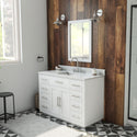 DreamLine VFDX482234SWMWH Dexterity 48" Oak Vanity with Rectangular Undermount Sink - White