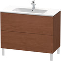 Duravit LC662701313 L-Cube Floorstanding Vanity Unit American Walnut