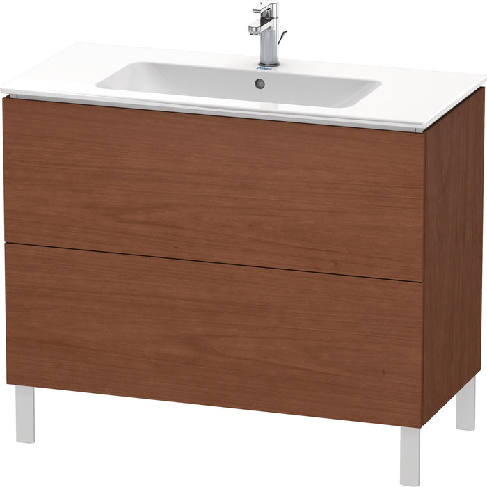 Duravit LC662701313 L-Cube Floorstanding Vanity Unit American Walnut