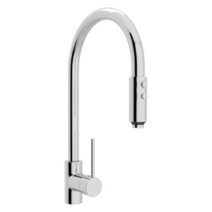 House of Rohl LS57L-APC-2 Pirellone Side Lever Pulldown High Spout Kitchen Faucet