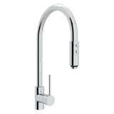 House of Rohl LS57L-APC-2 Pirellone Side Lever Pulldown High Spout Kitchen Faucet