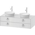Duravit WT4993B8585 White Tulip Wall Mount Double Vanity Cabinet