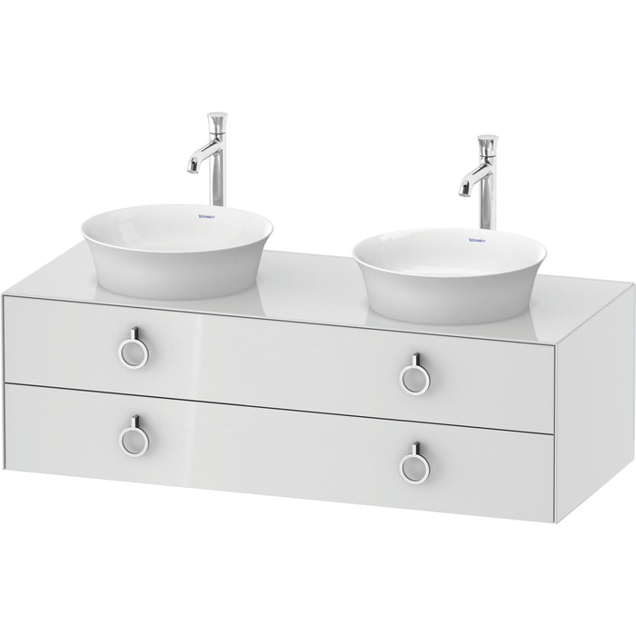 Duravit WT4993B8585 White Tulip Wall Mount Double Vanity Cabinet