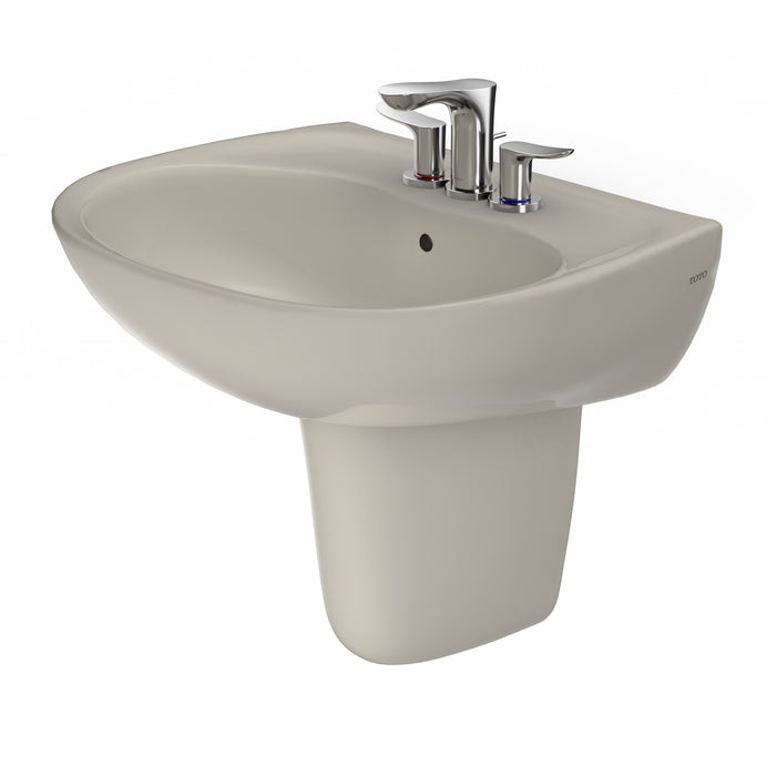TOTO LHT241.4G#03 Supreme Oval Wall-Mount Bathroom Sink Shroud for 4 Inch Center Faucets, Bone