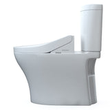 TOTO MW4483084CEMFGN#01 WASHLET+ Aquia IV Arc Two-Piece Elongated Dual Flush Toilet with C5 Bidet Seat