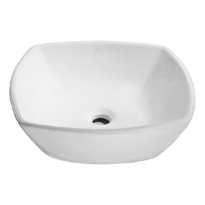 Deux Series Ceramic Vessel Sink in White