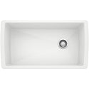 Blanco 441767 Diamond SILGRANIT 33" Super Single Undermount Kitchen Sink - White