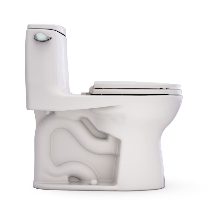TOTO MS603113CEFG#12 UltraMax One-Piece Round 1.28 GPF Universal Height Toilet with Seat, Sedona Beige