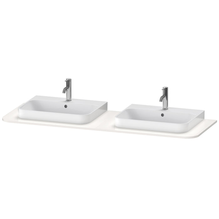 Duravit HP032HB2222 Happy D.2 Plus Console with Two Sink Cut-Outs White