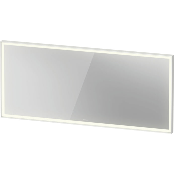 Duravit LC7385000006000 L-Cube Mirror with Lighting White Aluminum