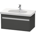 Duravit KT666704949 Ketho Wall-Mount Vanity Unit Graphite