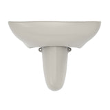 TOTO LHT242G#12 Prominence Oval Wall-Mount Bathroom Sink with Shroud for Single Hole Faucets, Sedona Beige
