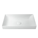 TOTO Kiwami Rectangular 23" Vessel Bathroom Sink, Matte White - LT476#MW