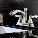 ANZZI L-AZ014BN Vista Series 4" Centerset 2-Handle Mid-Arc Bathroom Faucet in Brushed Nickel