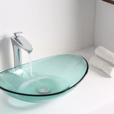 ANZZI LS-AZ076 Major Series Deco-Glass Vessel Sink in Lustrous Green