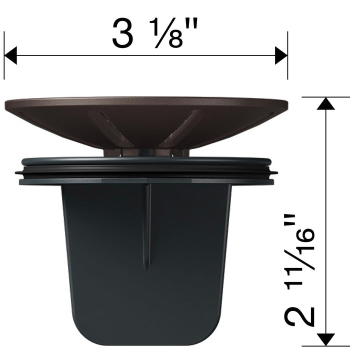 Blanco 222959 Essential Silgranit Disposal Flange Insert with Waste Scraper - Cafe Finish
