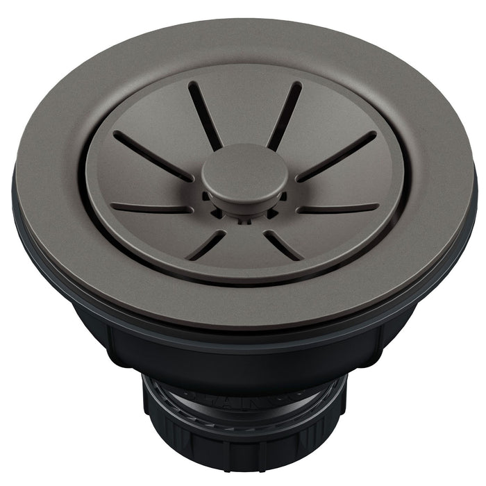 Blanco 222497 Essential Silgranit 3.5" Basket Strainer with Turn-to-Close - Volcano Gray