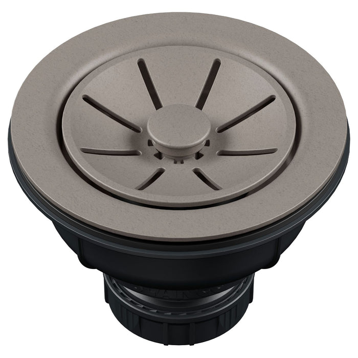 Blanco 222535 Essential Silgranit 3.5" Basket Strainer with Turn-to-Close - Truffle