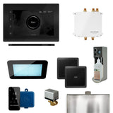 Bliss Linear Programmable Steam Generator Control Kit with iSteamX Control and Linear Steamhead in Black Matte Black