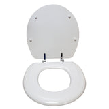 XL COMFORT Round Closed Toilet Seat in White