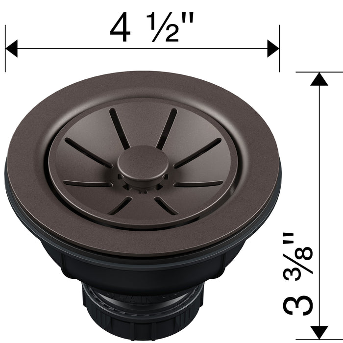 Blanco 222498 Essential Silgranit 3.5" Basket Strainer with Turn-to-Close - Cafe