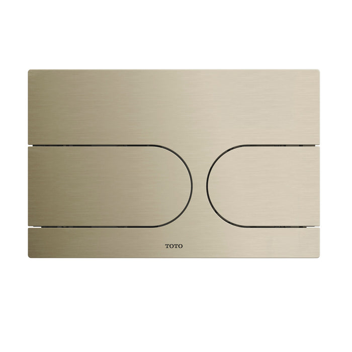 TOTO Dual Flush Round Push Button Plate for Select DuoFit In-Wall Tank Unit, Nickel - YT970#N