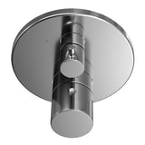 TOTO TBV01408U#CP Round Thermostatic Mixing Valve with Two-Way Diverter Shower Trim, Polished Chrome