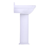 TOTO LPT754.4#01 Whitney Oval Pedestal Bathroom Sink for 4" Center Faucets, Cotton White