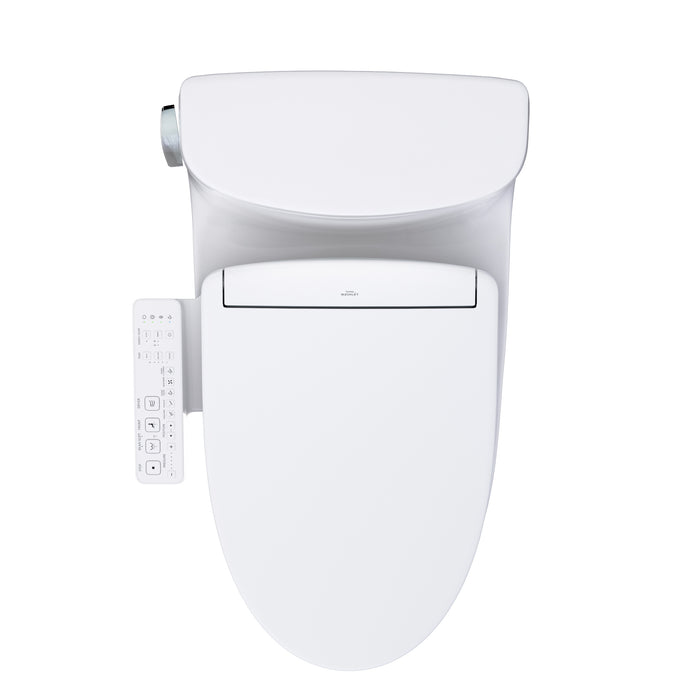 TOTO MW6343346CEFG#01 Supreme II One-Piece Elongated Universal Height Toilet with Washlet+ S2 Bidet Seat