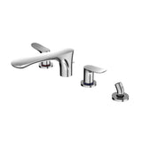 TOTO TBG01202U#CP GO Two-Handle Deck-Mount Roman Tub Filler Trim with Handshower, Polished Chrome