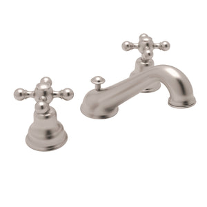 House of Rohl AC102X-STN-2 Arcana C-Spout Widespread Bathroom Faucet