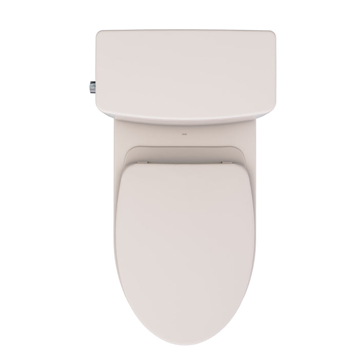 TOTO MS472124CEFG#03 Glaston Two-Piece Elongated 1.28 GPF Universal Height Toilet with Seat, Bone Finish
