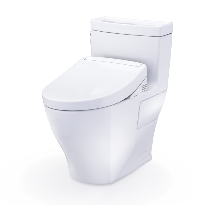 TOTO MW6263446CEFG#01 Aimes One-Piece Elongated Universal Height Toilet with Washlet S5 Bidet Seat