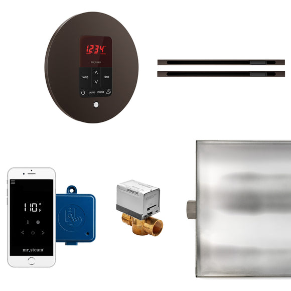 Butler Max Linear Steam Shower Control Package with iTempoPlus Control and Linear SteamHead in Round Oil Rubbed Bronze