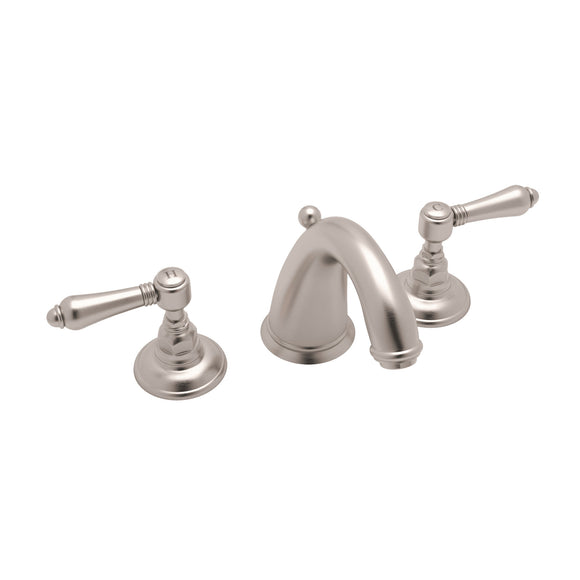 House of Rohl A2108LMSTN-2 San Julio C-Spout Widespread Bathroom Faucet