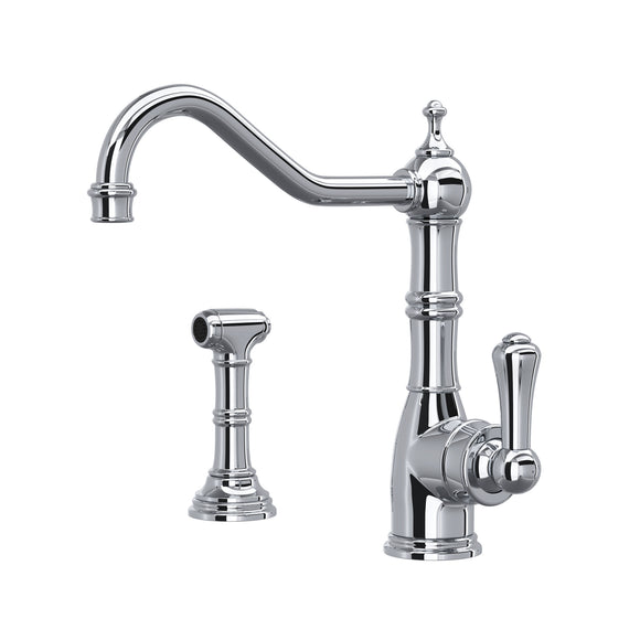 Rohl U.4746APC-2 Perrin and Rowe Edwardian Kitchen Faucet with Side Spray