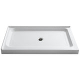 Vail 36 x 48 in. Double Threshold Shower Base in White