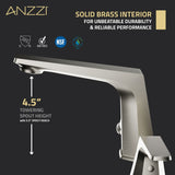 ANZZI L-AZ905BN 2-Handle 3-Hole 8" Widespread Bathroom Faucet With Pop-up Drain in Brushed Nickel