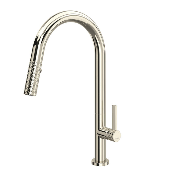 House of Rohl TE55D1LMPN Tenerife Pull-Down Kitchen Faucet with C-Spout