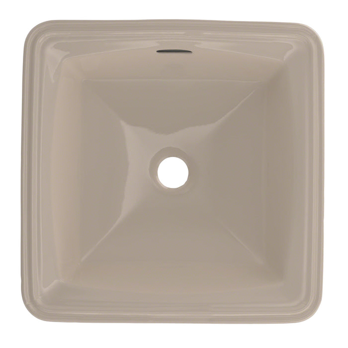 TOTO LT491G#03 Connelly Square Undermount Bathroom Sink with CEFIONTECT, Bone