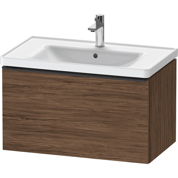 Duravit DE42550BD210000 D-Neo Wall-Mount Vanity Unit Walnut Dark