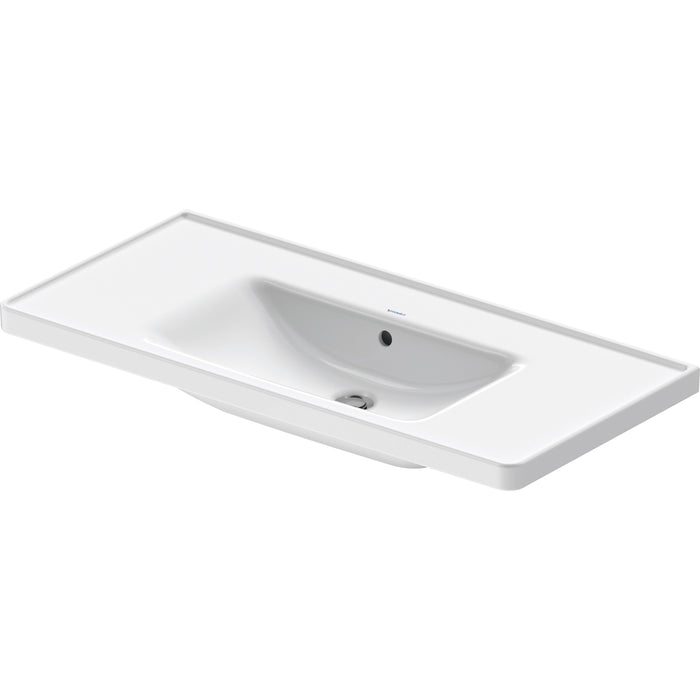Duravit 2367100060 D-Neo Wall Mounted Bathroom Sink with Overflow