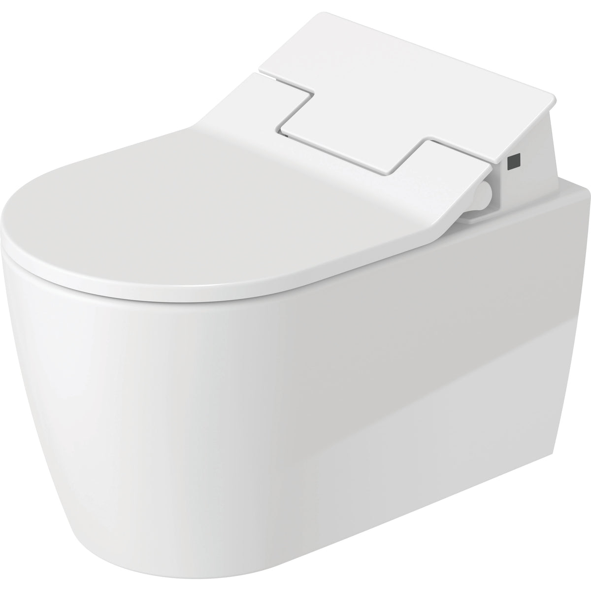 Duravit 2529590092 ME Dual Flush Compact elongated Wall-Mounted Toilet ...