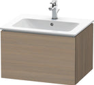 Duravit LC614003535 L-Cube One Drawer Wall-Mount Vanity Unit Oak Terra