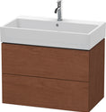 Duravit LC627701313 L-Cube Wall-Mount Vanity Unit American Walnut
