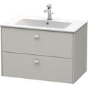 Duravit BR410200707 Brioso Wall-Mount Vanity Unit Concrete Gray