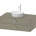 Duravit WT49910H2H2 White Tulip Wall-Mounted Vanity Unit Stone Gray High Gloss