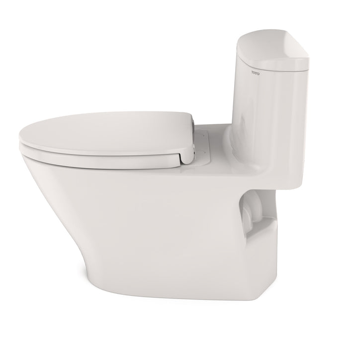 TOTO MS642124CEFG#11 Nexus One-Piece Elongated Universal Height Toilet with SoftClose Seat, Colonial White