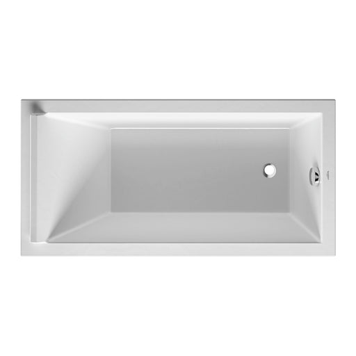 Duravit 700332000000090 Starck x Drop-in Bathtub with Reversible Drain